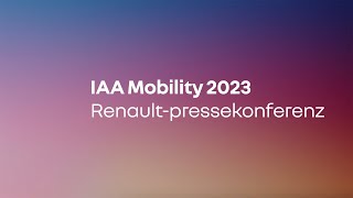 Renault  IAA München 2023  Weltpremiere des brandneuen Scenic ETech electric  4 September 2023 [upl. by Ddat]