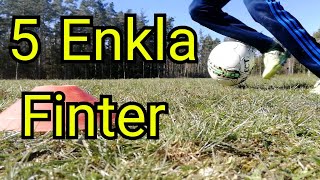 Hur du DRIBBLAR AV din motståndare  5 enkla finter  Fotboll [upl. by Obola651]