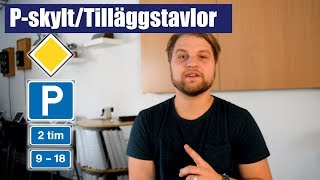 Parkeringskylt och tilläggstavlor [upl. by Eyahc]