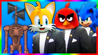 Siren Head amp Sonic 2 amp The Angry Birds Movie 2  Coffin Dance Song COVER [upl. by Annahsit]