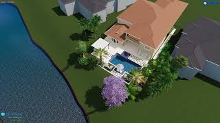 Frenchmans Creek Backyard Makeover Concept  Cristallo Pools [upl. by Ahsoj]