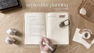 September monthly planning amp goal setting  August review  Journal with me [upl. by Azeret]