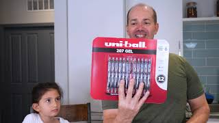 Uniball 207 Signo Gel Pens  Review amp Demo [upl. by Magan]