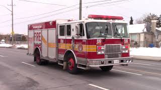 Hamilton Fire Department Spare Rescue 4 Responding [upl. by Eenel]