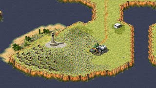 Red Alert 2  Extra hard aI  7 vs 1  Pattern of island  France  new map [upl. by Oirelav]