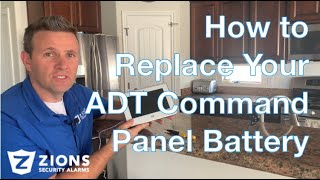 How to Change your ADT Command Panel Battery if it gets low after a power outage or normal use [upl. by Alrich]