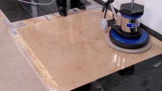 How to Polish Stone Floors Using Diamond Polishing Pads  JonDon Video [upl. by Anirdnajela]