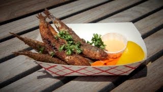 Anchovies You Eat Like French Fries  NY CHOW Report [upl. by Ahsinyt]