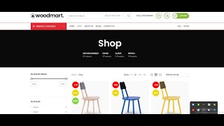 Woodmart theme  ecommerce web site [upl. by Nongim]