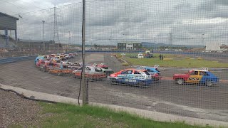 lochgelly raceway 1300 stock cars 2024 Craig mcnicol memorial race [upl. by Standush]