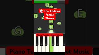 👻 The Addams Family Theme I Piano Tutorial  Sheet Music shorts [upl. by Afas]