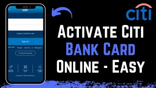 Citi Bank Card  Activate Citibank Card Online [upl. by Kamilah985]