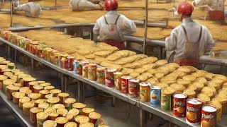 How are Pringles made in the factory Pringles Faktory Process [upl. by Pfister152]