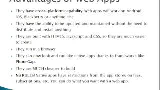 Learn to Build Mobile Apps from Scratch  Chapter 4  Web Apps vs Native Apps [upl. by Tindall]