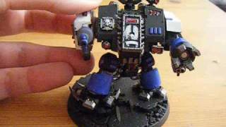 40k Space Marine Dreadnought with LED and Motor [upl. by Waechter322]