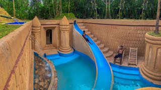 120 Days Building An Underground Temple House With Water Slide To Underground Swimming Pool [upl. by Diraj423]