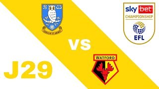 RESUMEN  Sheffield Wednesday 00 Watford en vivo Championship 202324 Jornada 29 [upl. by Novihc377]