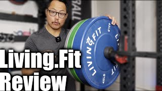 LivingFit Barbell amp Bumper Plate Review  Do you NEED branding [upl. by Sewell]