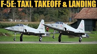 F5E Tiger II Taxi Takeoff amp Landing Tutorial  DCS WORLD [upl. by Annairam538]