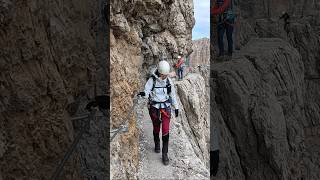 Ein Muss für Klettersteig Fans 😌 Via delle Bocchette springonshorts klettersteig brenta [upl. by Johna]