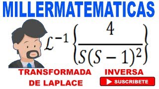 Transformada inversa de laplace con fracciones parciales ejemplo 7 Millermatematicas [upl. by Walsh]