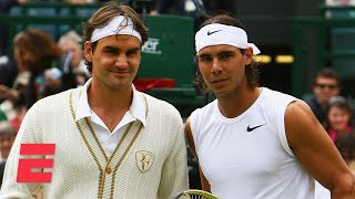 Roger Federer and Rafael Nadal remember their epic 2008 Wimbledon mens final  ESPN [upl. by Ille]