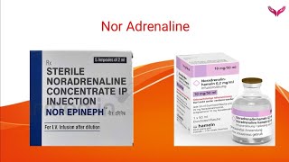 Nor Adrenaline  Nor Epinephrine  Uses of Nor Adrenaline in critical settings Dosage calculation [upl. by Hills]