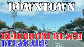 Rehoboth Beach  Delaware  4K Downtown Drive [upl. by Dew]