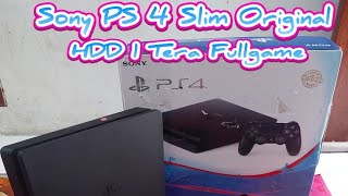 Unboxing PS 4 Sony PS4 Slim 1 Tera Fullgames Original [upl. by Theressa989]