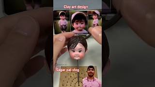 How to make clay art design🖌️Creating a Cute Boy Clay Sculpture 🎨Watch the Process sagarpalvlogs [upl. by Pauly82]