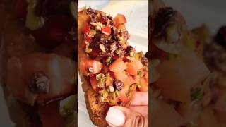 How To Make Olive Tapenade Bruschetta shortsvideo viralvideo short shorts food [upl. by Ynes]