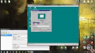 Oracle VM Virtualbox  Windows 95 Grafik [upl. by Ennazzus]