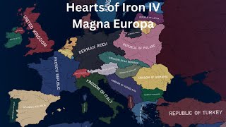 Magna Europa Timelapse  HOI4 Timelapse [upl. by Corin415]