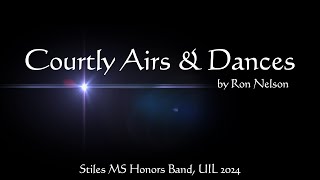 Courtly Airs and Dances  Stiles MS Honors Band [upl. by Georgeanne]