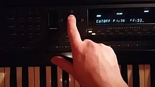 Ensoniq EPS16 Plus Synthesis  Filter and Envelope [upl. by Dougy943]