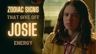 Zodiac signs that give off Josie Saltzman energy [upl. by Lecirg645]