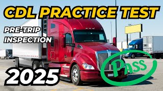 CDL PRACTICE TEST 2025 PreTrip Inspection [upl. by Burchett]