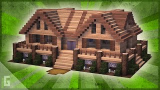 Deluxe Minecraft WOODEN Cabin Tutorial 20 [upl. by Colette]