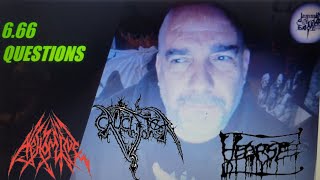 JOABAs 666 questions with CAZZ GRANT of CRUCIFIER  HEARSE  ABHOMINE [upl. by Rhys]