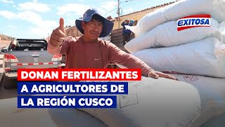 🔴🔵Industrias Cachimayo SA dona fertilizantes a agricultores de la región de Cusco [upl. by Sinnej]