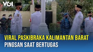 Viral Paskibraka Pingsan saat Upacara Penurunan Bendera di Kalimantan Barat [upl. by Levania406]