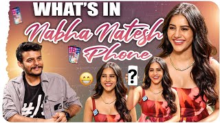 Whats In Nabha Natesh Phone  Nabha Natesh Latest Interview By Anchor Dhanush  ThaGGeDhe Le [upl. by Ocinemod]