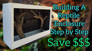 How To Build A Reptile Enclosure PVC or Wood DIY Cage reptiles enclosure [upl. by Silvie]