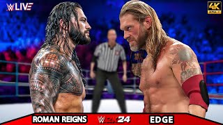 Roman Reigns vs Edge  Extreme Rules Match  WRESTLEMANIA 40 DAY  WWE Nov 92024 [upl. by Darsie]