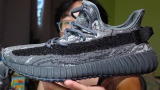 Yeezy 350v2 MX Rock From DHGate  Review  On Foot [upl. by Wilkey457]