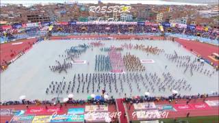 Asociación Cultural Caporales Centralistas  PUNO  Candelaria 2017  DRONE [upl. by Nnayllek]