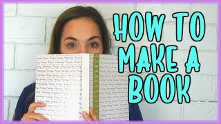 How To Make A Book  My First Time  SO EASY [upl. by Edyaw]