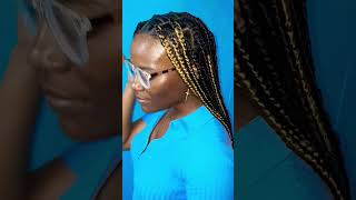 Medium knotless box braids hair knotlessboxbraids braidhairstylesforblackwomen braids [upl. by Houser]