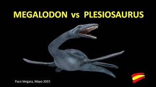 Monsters Wars Megalodon vs Plesiosaurus [upl. by Nyar]