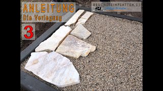 DOKU Teil 3 Anleitung zum verlegen von Estrich für Terrassenplatten Polygonalplatten [upl. by Prasad797]